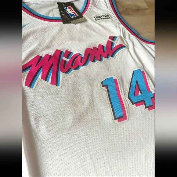 Official NBA Nike Miami Heat "Vice City" Collection Jersey - Herro#14 - Picture 3 of 6